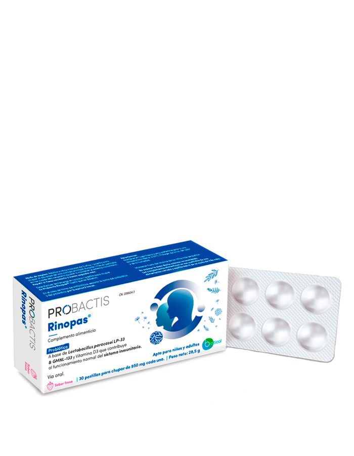 Probactis Rinopas 30 Pastillas para Chupar Sabor Fresa-1
