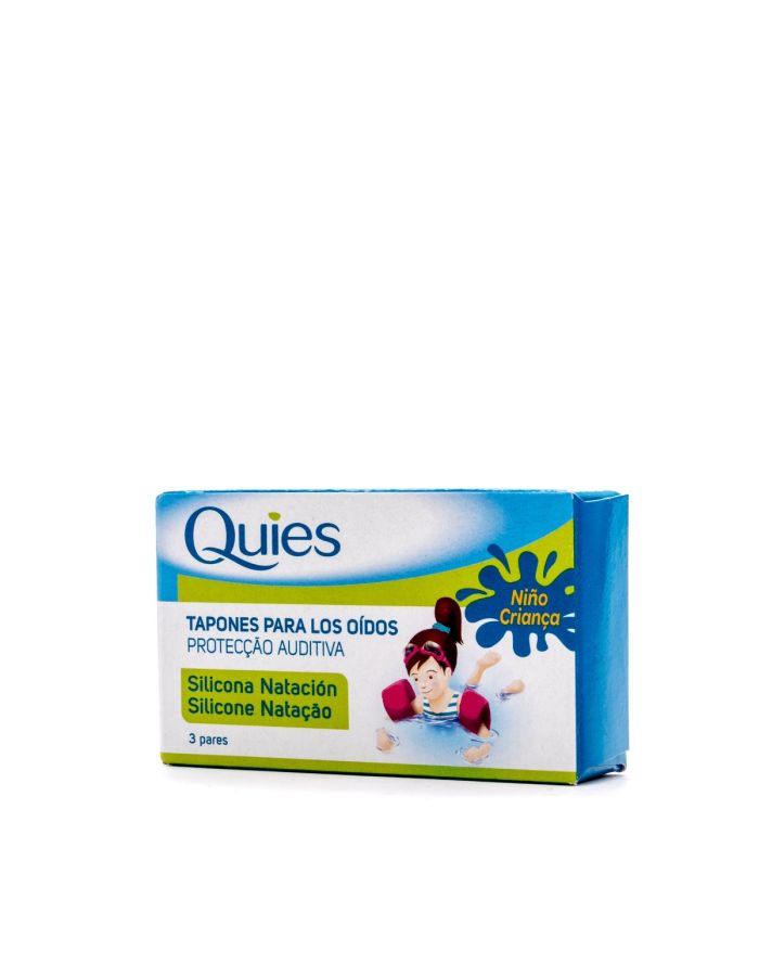 Quies Tapones para Oídos Silicona Natación Niños 3 Pares