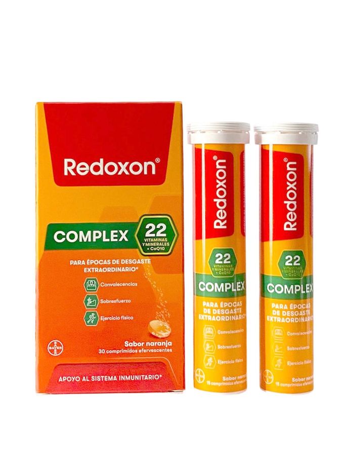 Redoxon Complex 30 Comprimidos Efervescentes Sabor Naranja 