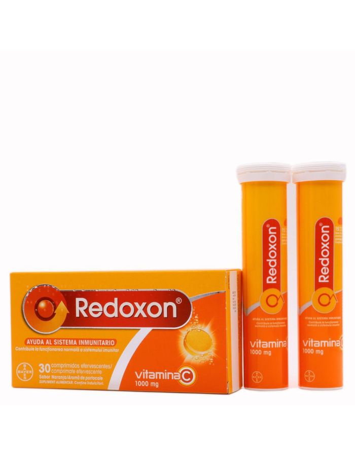 Redoxon Vitamina C 1000 mg 30 Comprimidos Efervescentes Sabor Naranja