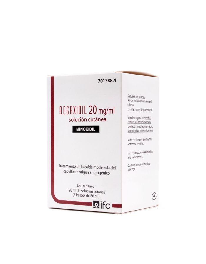 Regaxidil 20mg/ml Solución Cutánea 2 Frascos 60ml