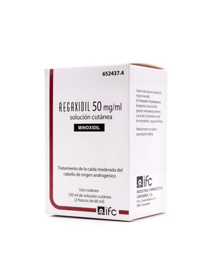 Regaxidil 50mg/ml Solución Cutánea 2 Frascos 60ml