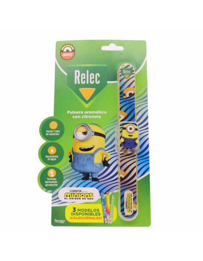 Relec Pulsera Aromática con Citronela Minions Azul