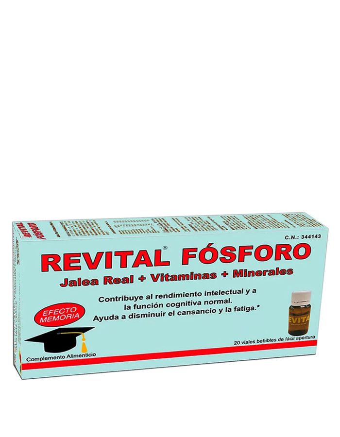 Revital Fósforo 20 Ampollas Bebibles Efecto Memoria de Pharma OTC 