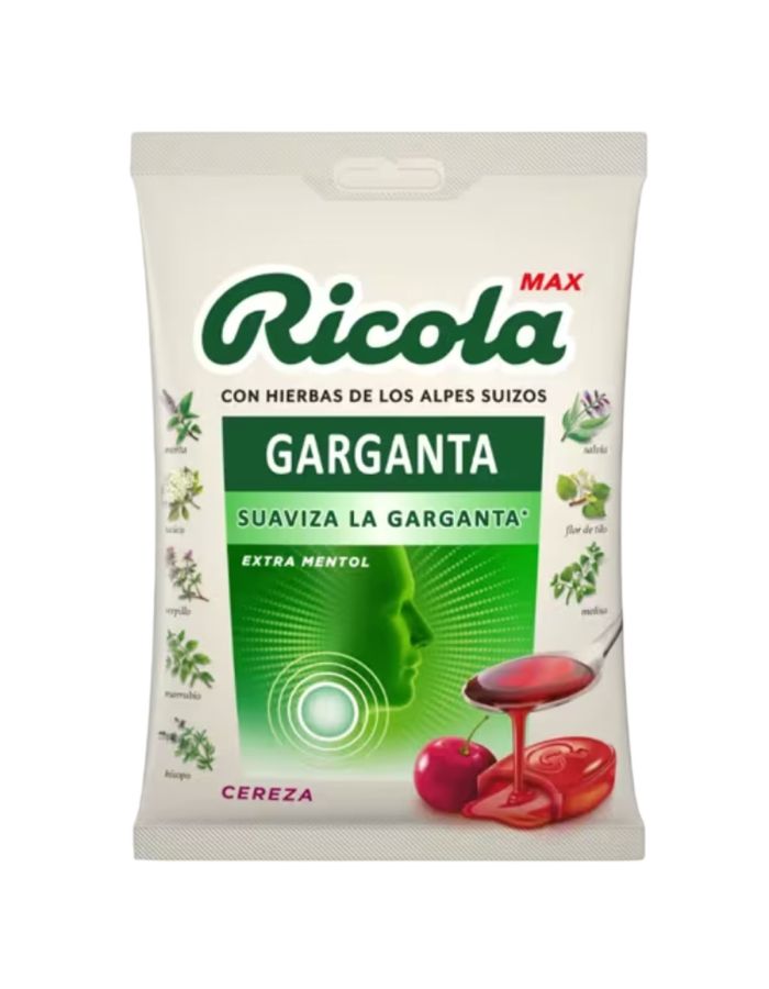 Ricola Max Garganta Caramelos Sabor Cereza 68g