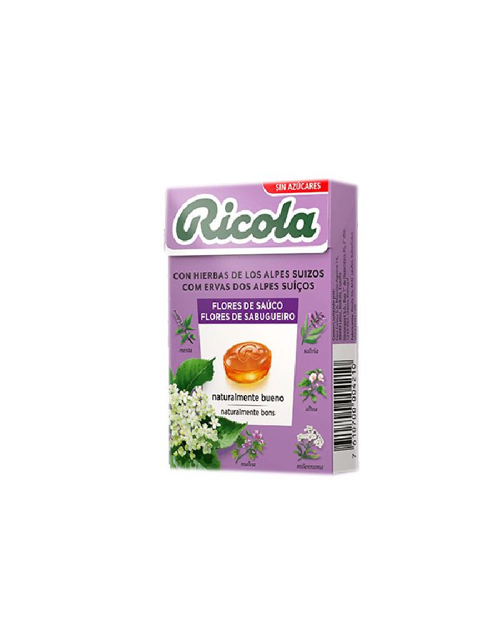 Ricola Flores de Saúco Caramelos Sin Azúcares 50g