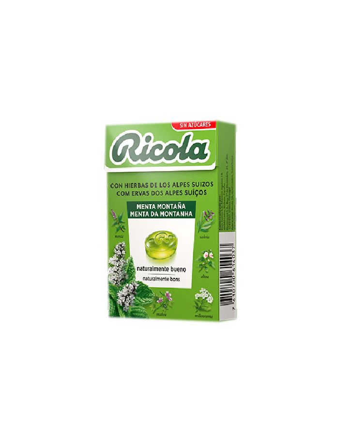 Ricola Menta Montaña Caramelos Sin Azúcares 50g