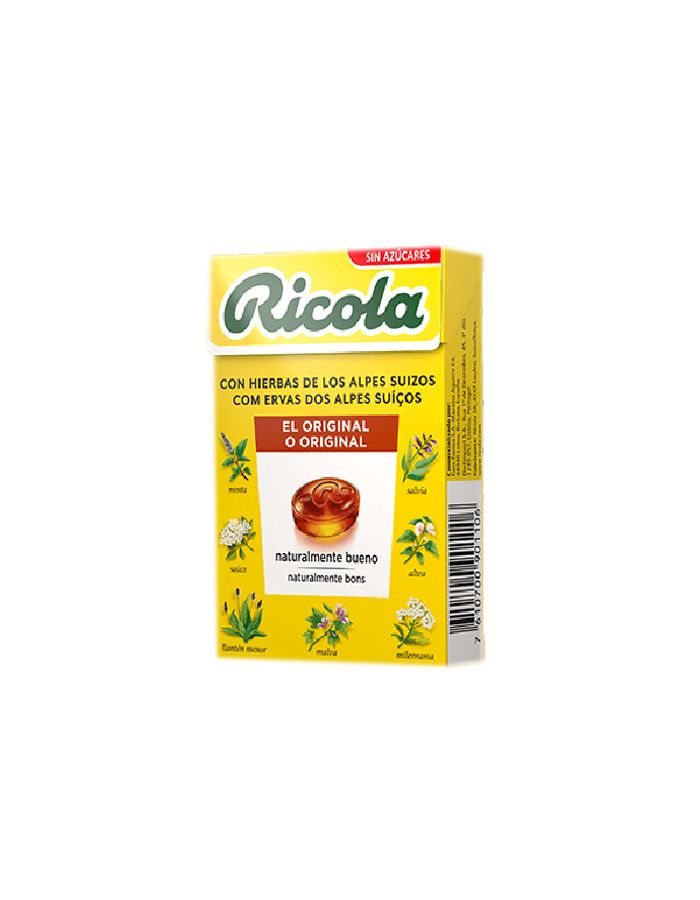 Ricola Original Hierbas Suizas Caramelos Sin Azúcares 50g