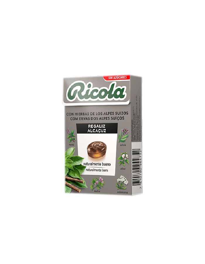 Ricola Regaliz Caramelos Sin Azúcares 50g