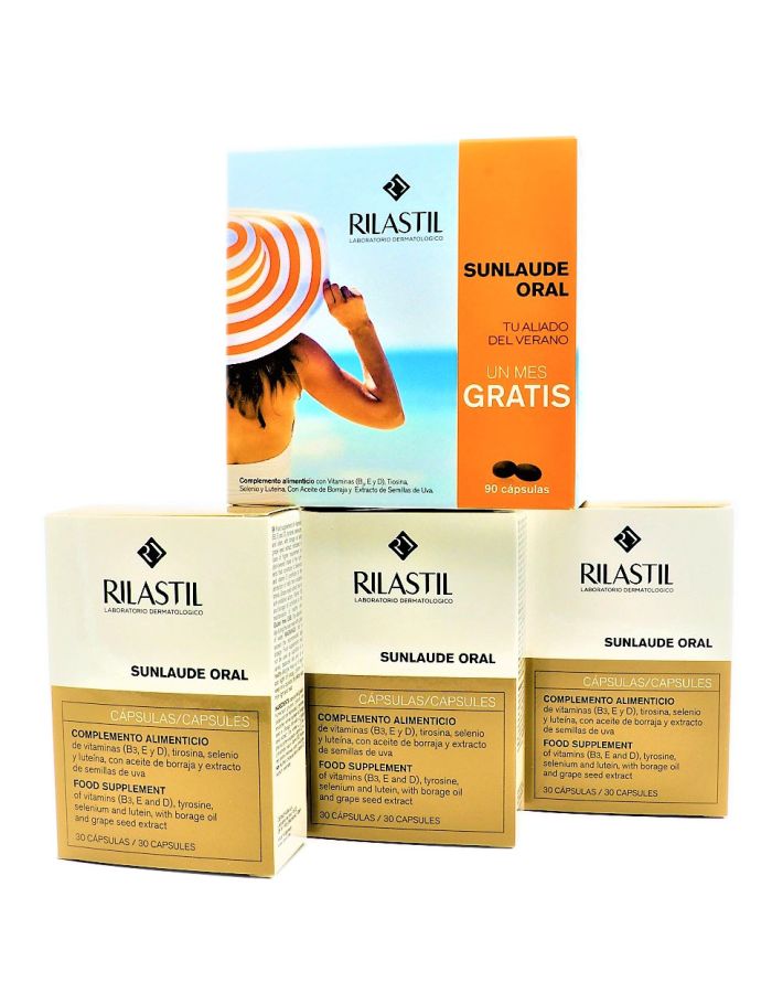 Rilastil Sunlaude Oral 90 Cápsulas Oferta Pack 3x2-1