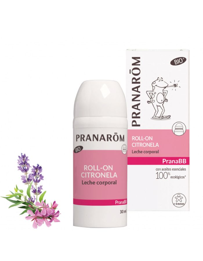 Pranarom RollOn Citronela Leche Corporal Bio PranaBB 30ml ANTI MOSQUITOS
