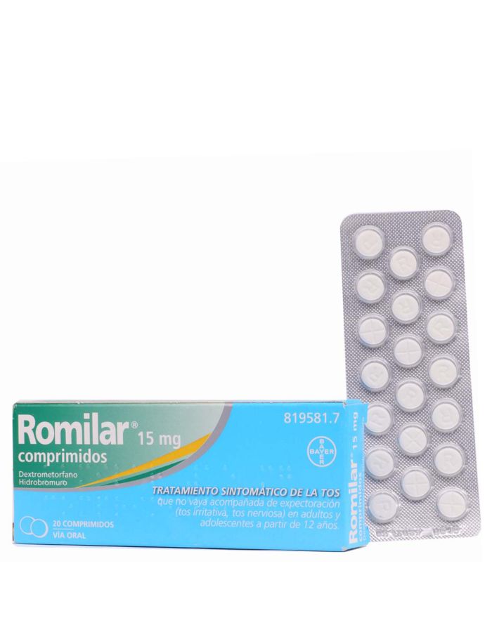 Propalcof 15mg 20 Comprimidos antes Romilar comprimidos