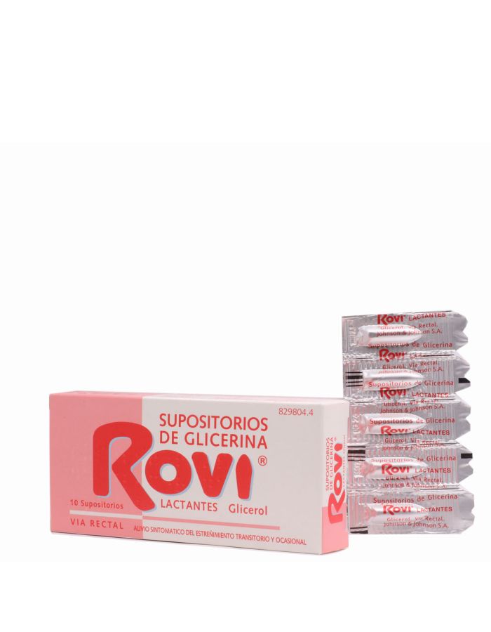 Supositorios Glicerina Rovi Lactantes 10 Supositorios