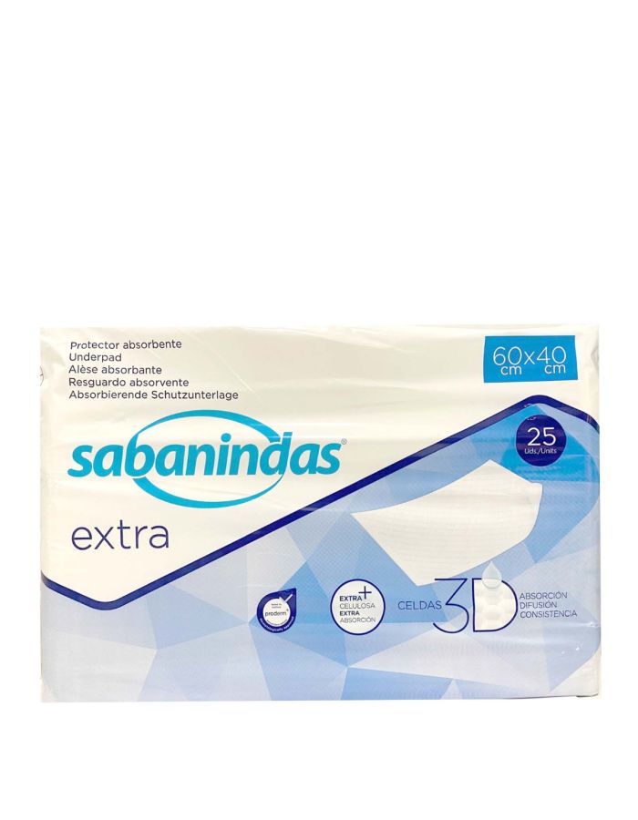 Sabanindas Extra 60 x 40 25 Empapadores