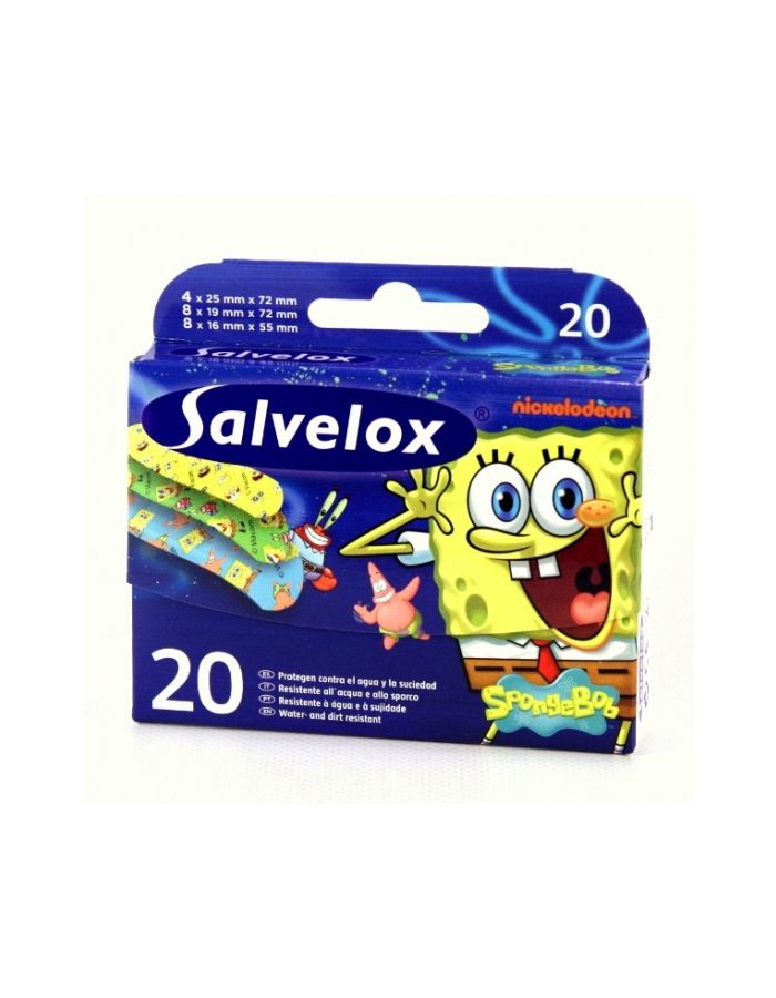 Salvelox Apósito Adhesivo Bob Esponja 20 Surtidos