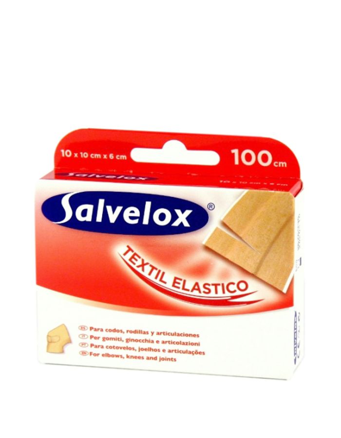 Salvelox Apósitos Adhesivo Textil Elástico 100cm x 6cm