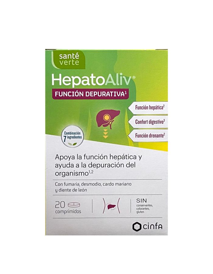 Santé Verte HepatoAliv 20 Comprimidoss