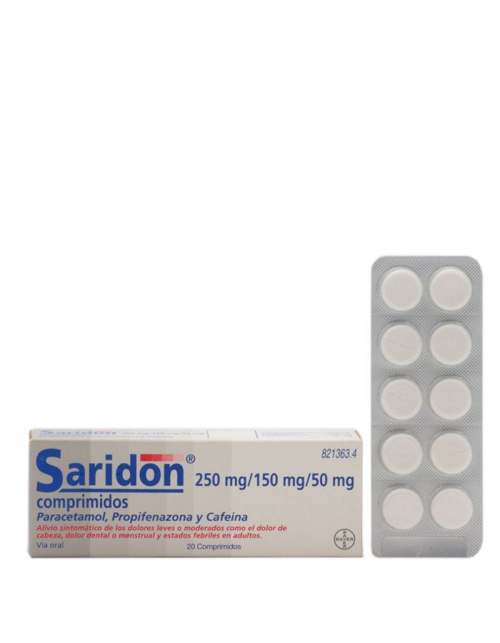 Saridon 20 Comprimidos Bayer 