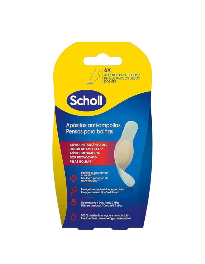 Scholl Apósitos Ampollas Dedos 6 Apósitos