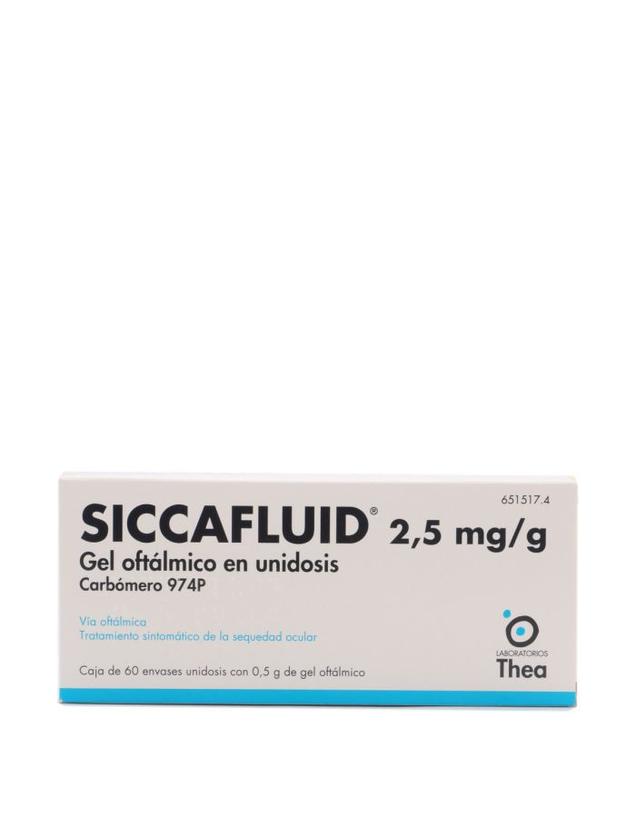 Siccafluid Gel Oftálmico 60 Unidosis Thea     