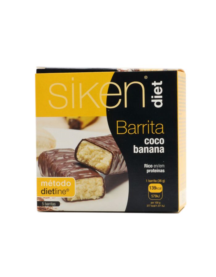 Siken Diet Barrita Coco Banana 5 Barritas