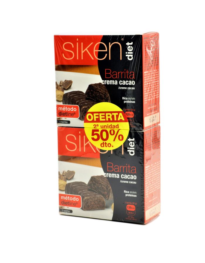 Siken Diet Barrita Crema Cacao 5+5 Barritas Oferta