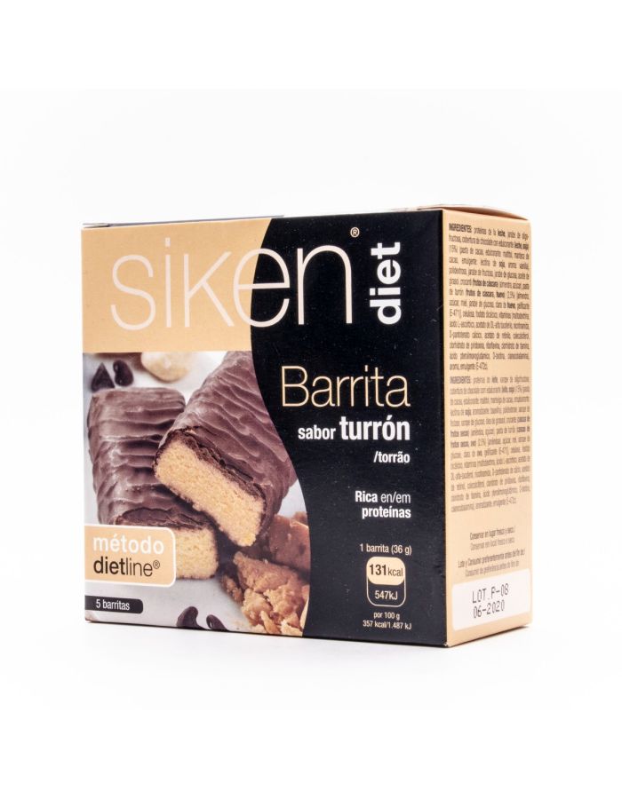 Siken Diet Barrita Sabor Turrón 5 Barritas