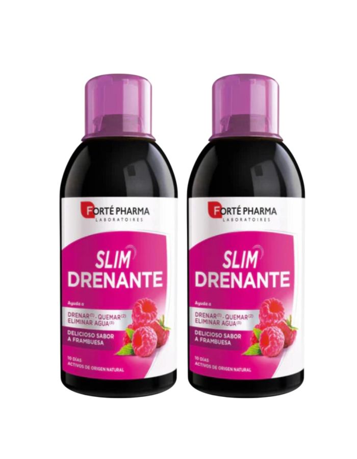Slim Drenante Frambuesa Duplo 500ml x 2  Forte Pharma 