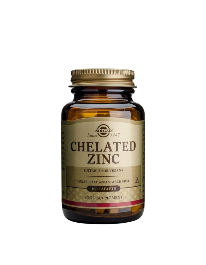 Solgar Chelated Zinc 100 Comprimidos