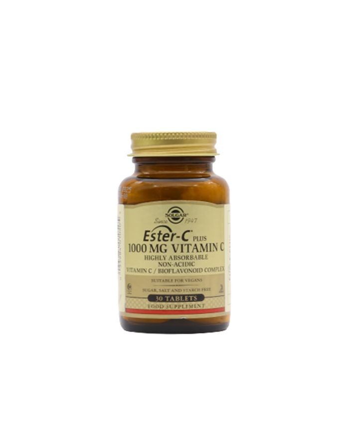 Solgar Ester C Plus 1000mg Vitamin C 30 Comprimidos INMUNIDAD  