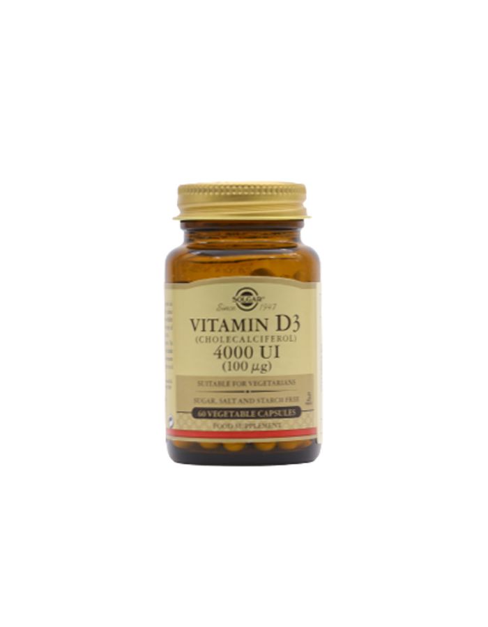Solgar Vitamina D3 4000 UI 60 Cápsulas Vegetales