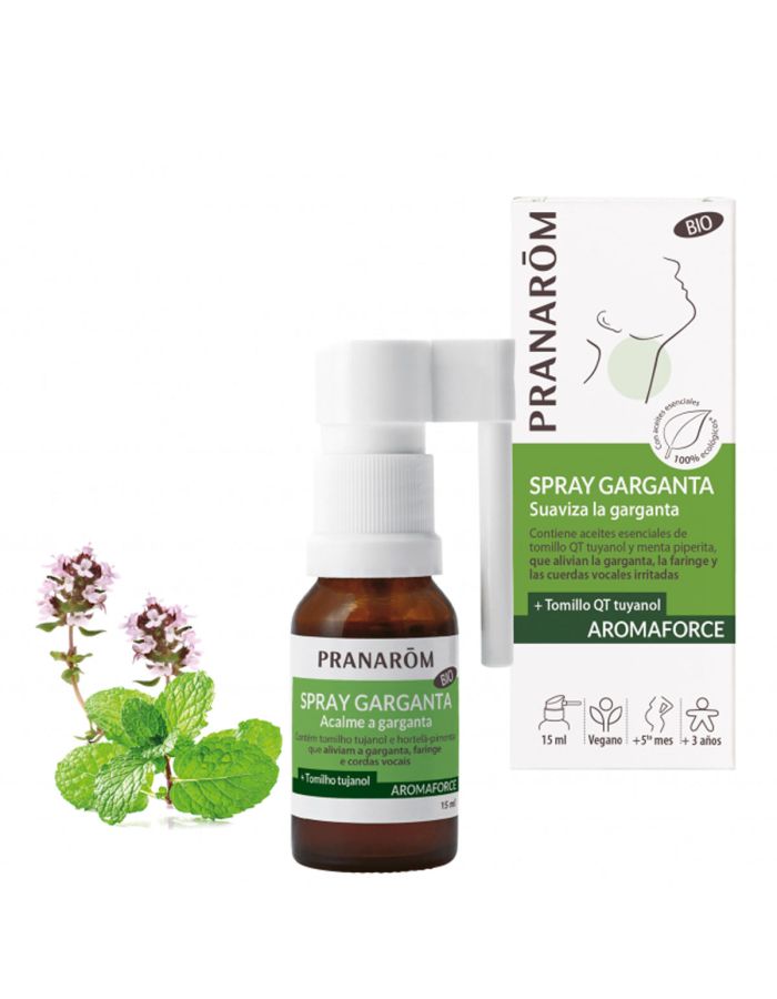 Pranarom Spray Garganta Bio AROMAFORCE 15ml
