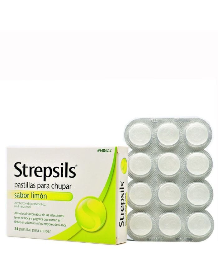 Strepsils Sabor Limón 24 Pastillas Para Chupar