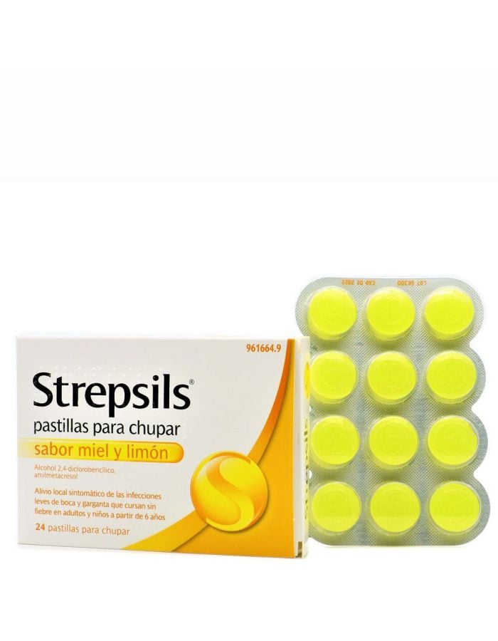 Strepsils  Sabor Miel y Limón 24 Pastillas para Chupar