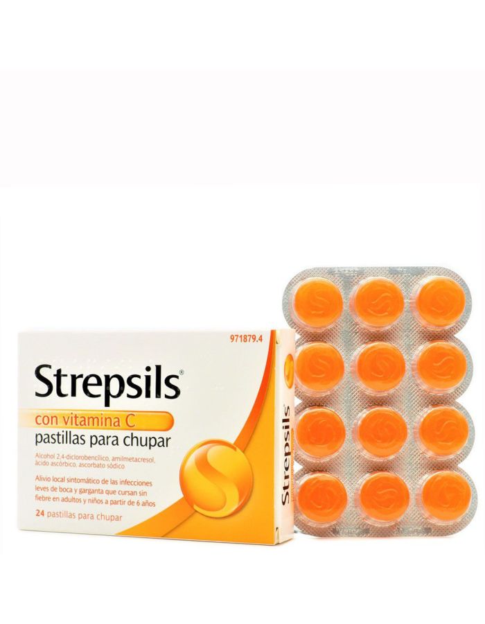 Strepsils Con Vitamina C 24 Pastillas para Chupar