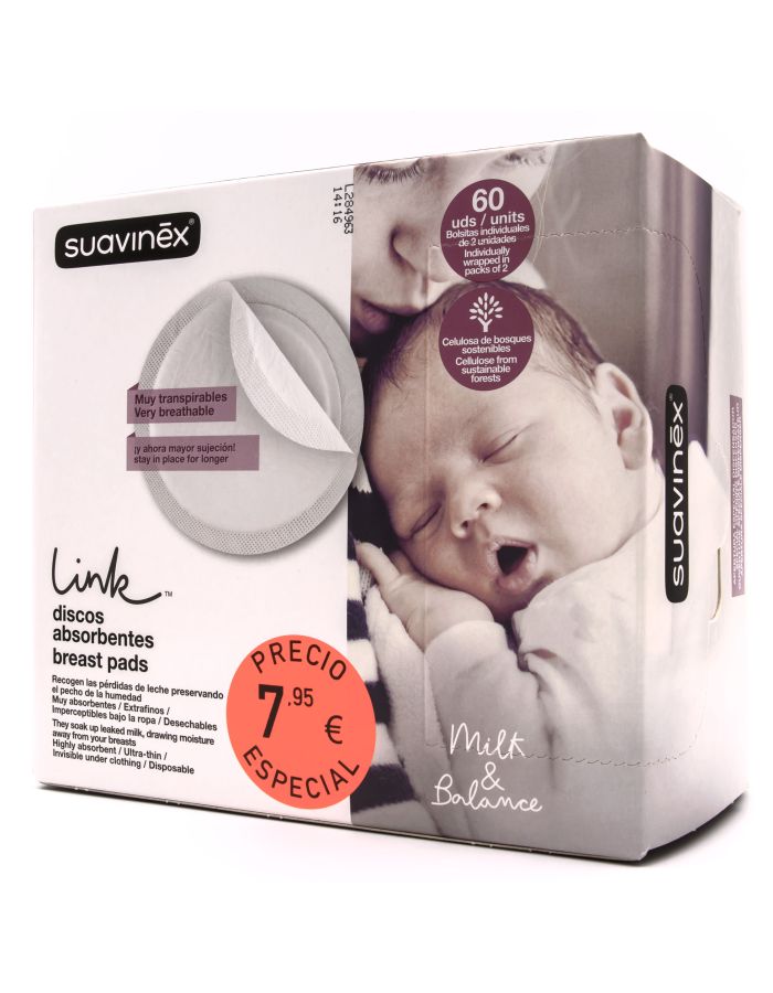 Suavinex Discos Absorbentes recogen las pérdidas de leche resguardando el pecho de la humedad