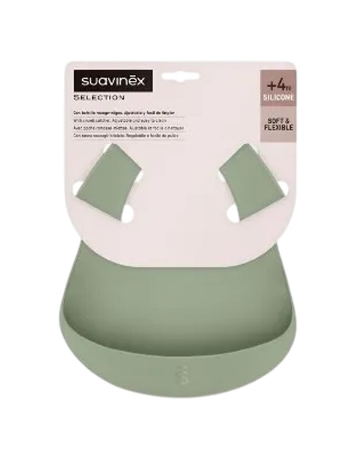 Suavinex Babero Silicona Seleccion +4m