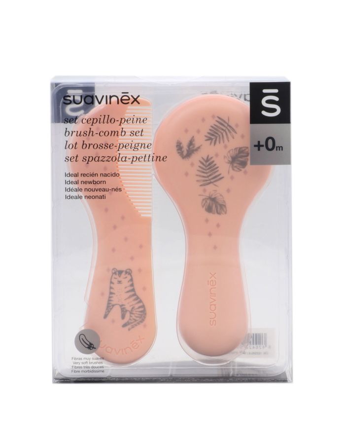 Suavinex Cepillo y Peine para Bebé Rosa +0m