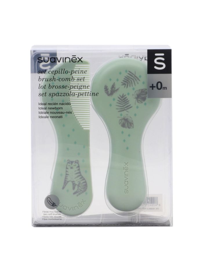 Suavinex Cepillo y Peine para Bebé Verde +0m