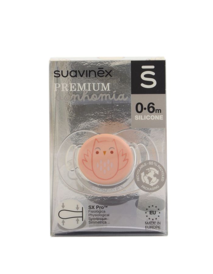 Suavinex Chupete Premium Tetina Silicona Fisiológica 0-6m