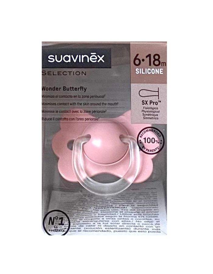 Suavinex Chupete Wonder Butterfly Tetina Silicona SX Pro 6-18m