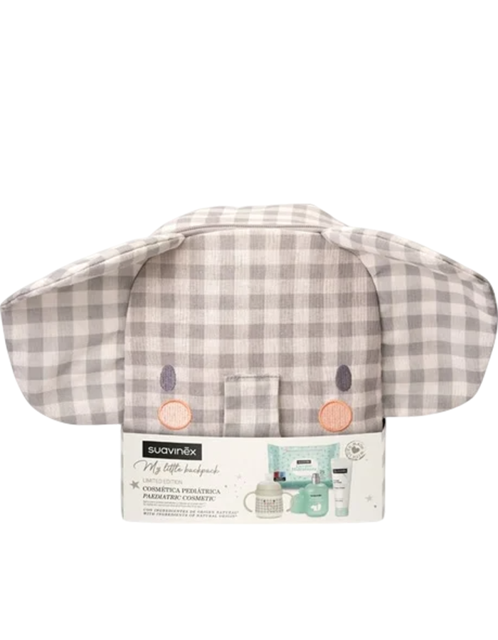 Suavinex Mochila Guardería Elefante con Cosmética Gris
