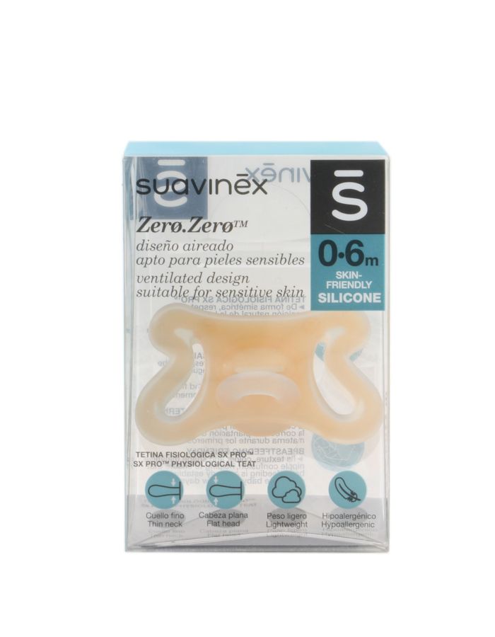 Suavinex Zero Zero Chupete Silicona Tetina Fisiológica SX Pro 0-6m