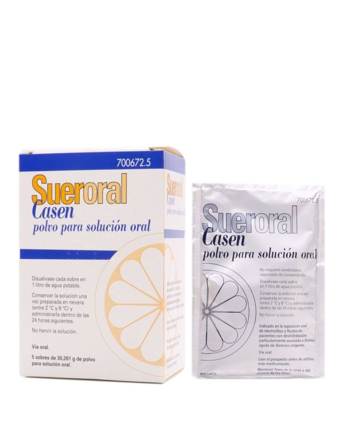 Sueroral Casen 5 Sobres Polvo Para Solución Oral