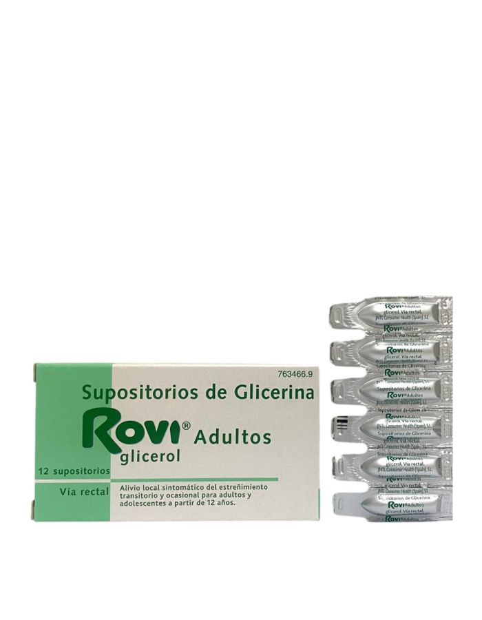 Supositorios de Glicerina Rovi Adultos12 Supositorios