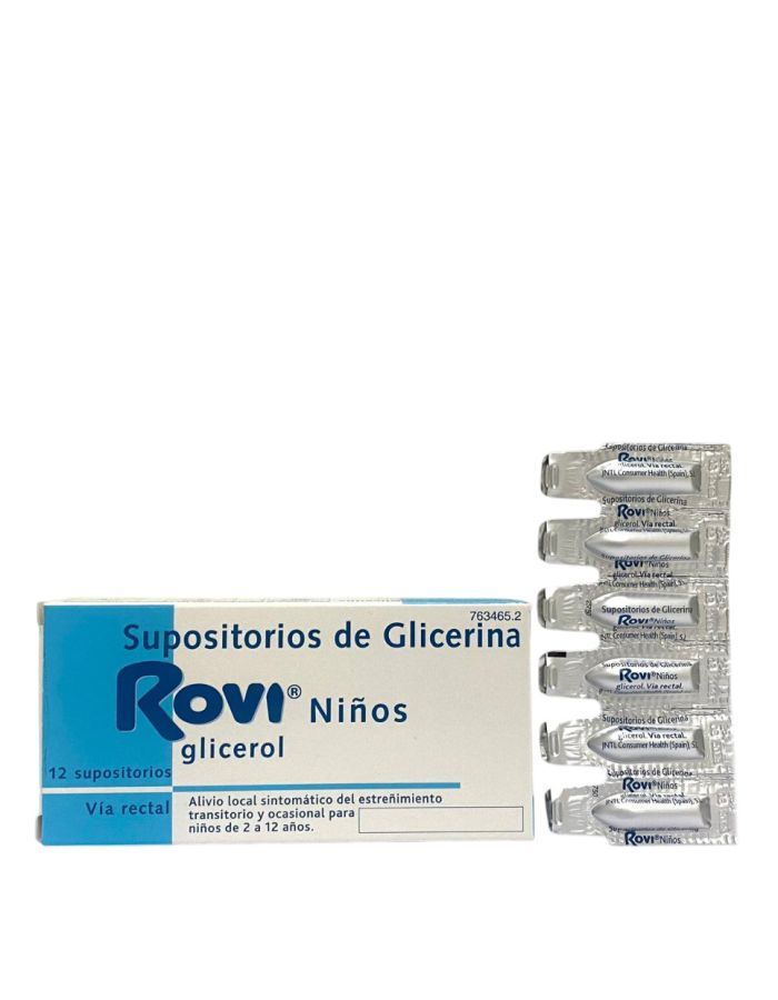 Supositorios de Glicerina Rovi Niños 12 Supositorios