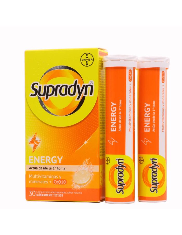 Supradyn Energy 30 Comprimidos Efervescentes Sabor Naranja