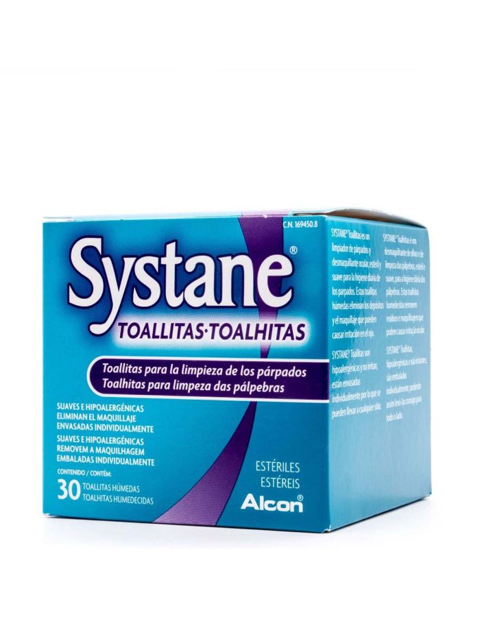 Systane Toallitas Húmedas Limpieza de los Párpados 30Uds