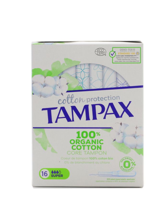Tampax Cotton Protection Super 16 Tampones