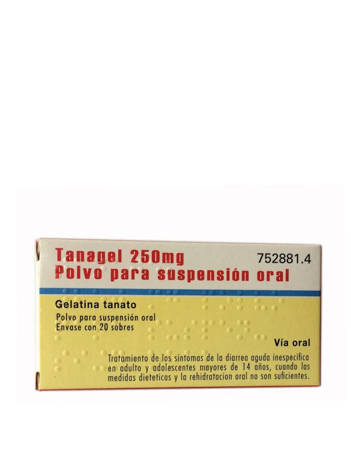 Tanagel Polvo 250mg 20 Sobres     